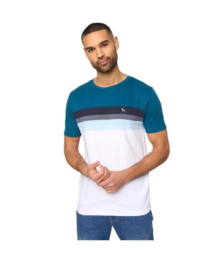 Mens Kemble T-shirt Teal Navy Bewley & Ritch