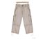 AXXANO AE1271B - Pantacourt femme à rayures beige et blanc en pur coton-2