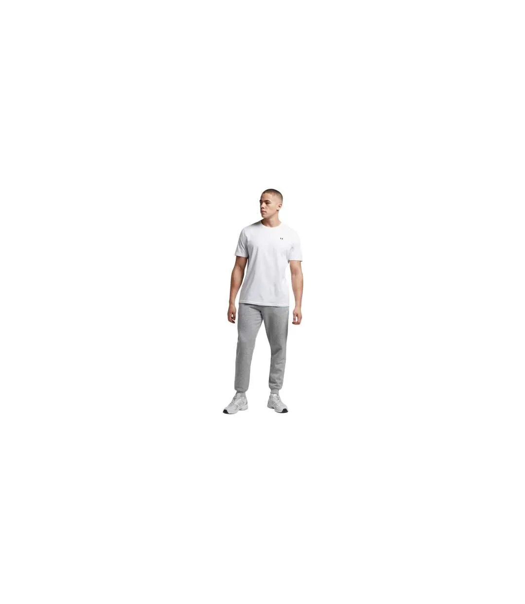 Mens Logo Crew Neck Regular T-shirt White MyProtein-1