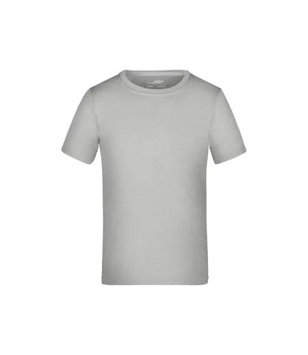 Childrens/kids Active T-shirt Light Melange James And Nicholson