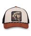 Casquette trucker bi-matière semi curved avec écusson animal Cheetah Hatfield-1