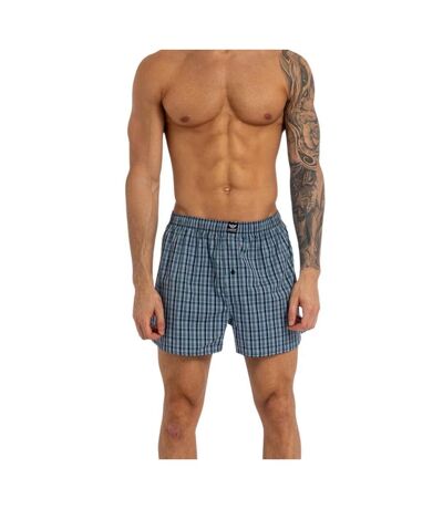 Pack Of 6  Mens Nightling Woven Boxer Shorts  Blue Kandor