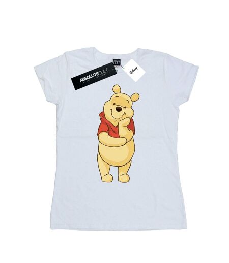 Disney T-shirt en coton mignon Winnie The Pooh Femme/Femme (Blanc) - UTBI44844
