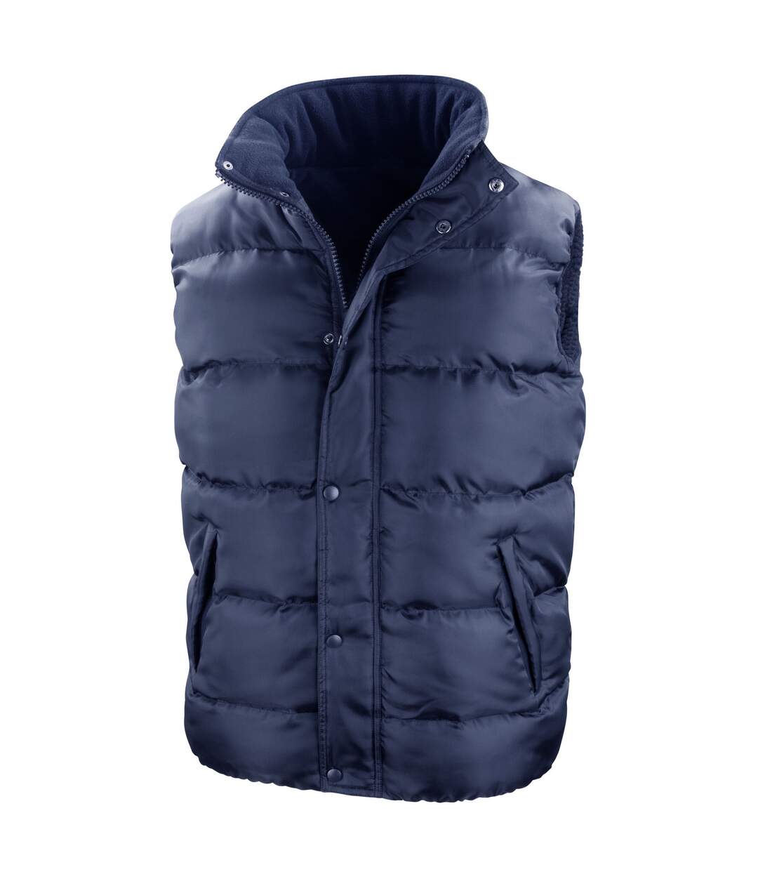 Mens nova lux padded gilet navy Result Core