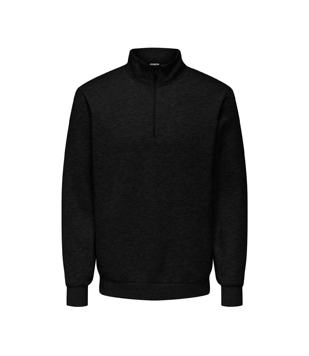 Sweat noir homme only & sons chases-1