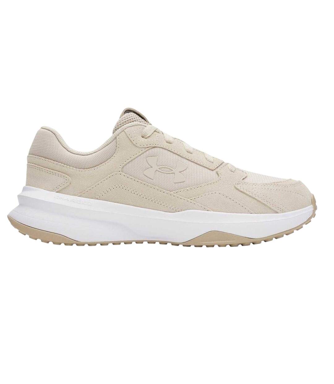 Mens Edge Suede Trainers Khaki Green Under Armour-1
