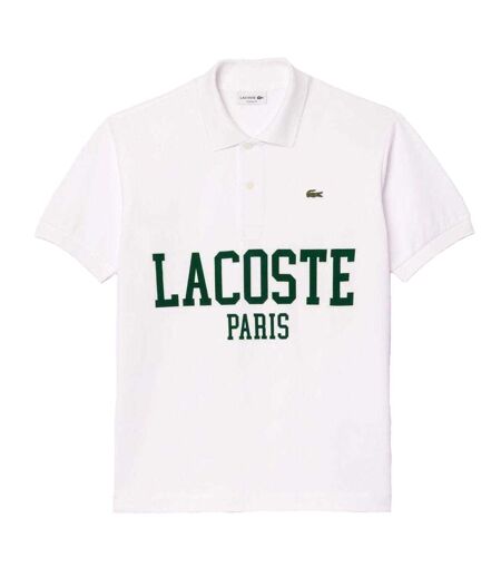 Mens Pique Classic Polo Shirt White Lacoste