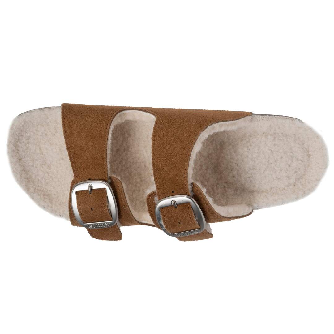 Isotoner Chaussons Mules femme ultra confortables, en cuir-2