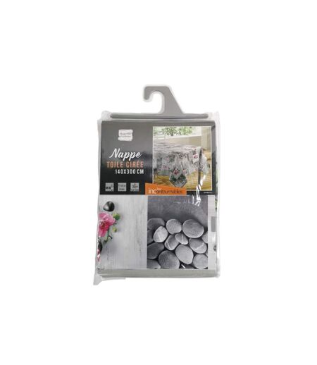 Nappe Toile Cirée Meditazen 140x300cm Gris