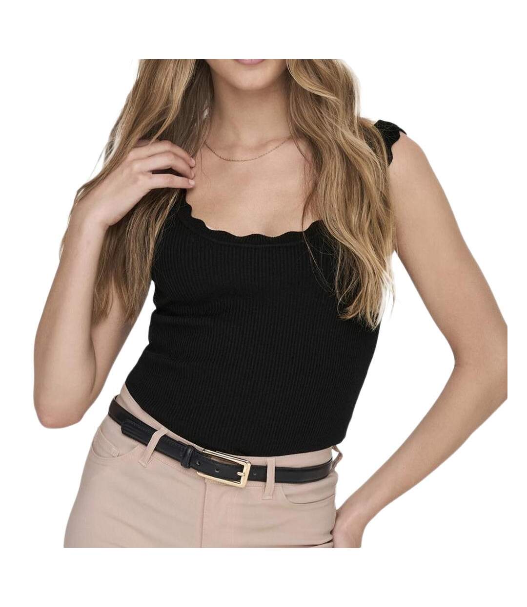 Débardeur noir femme jdy nanna-1