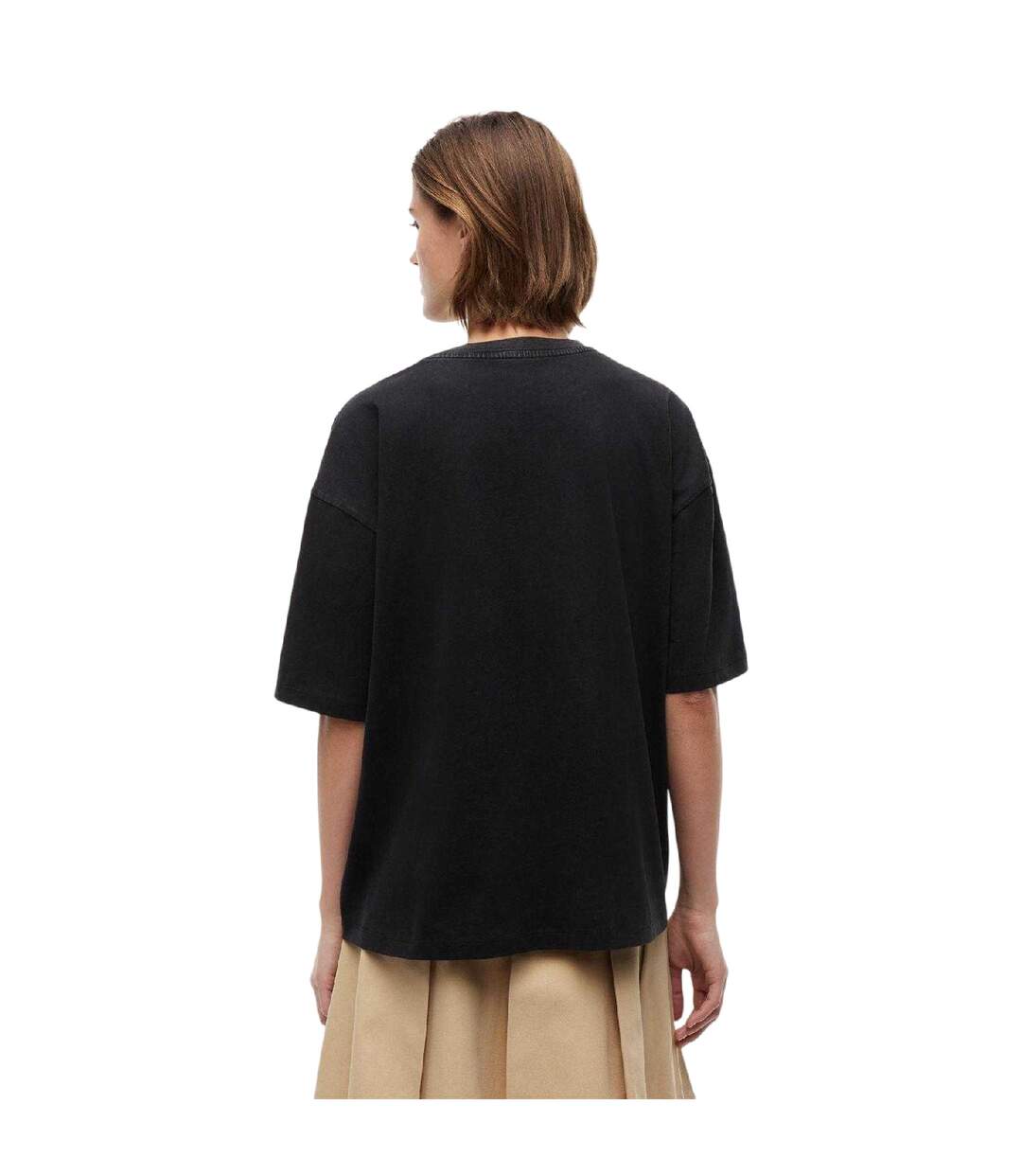 T-shirt Motif/style Logo Dégradé Femme Noir Tommy Jeans-3