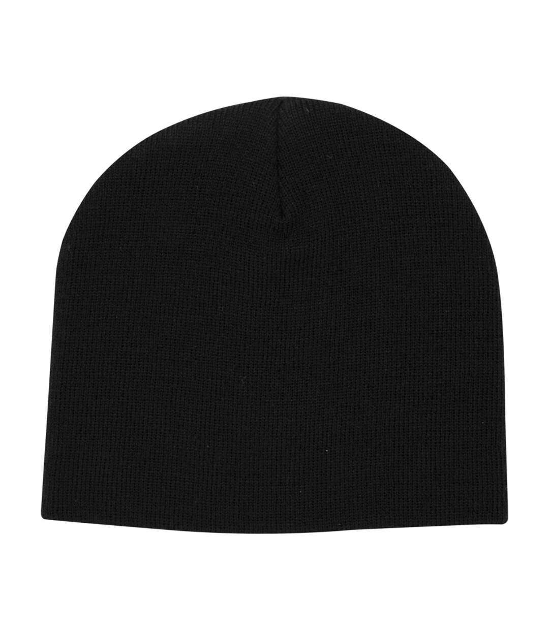 Unisex Adult Izu Beanie Solid Black Elevate-3