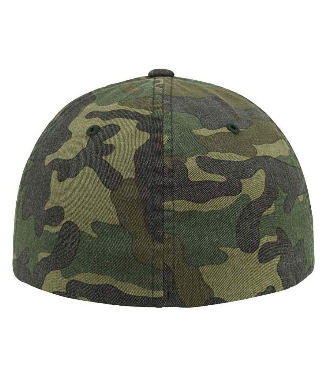 Lot de 2  casquettes de baseball adulte vert camouflage Flexfit