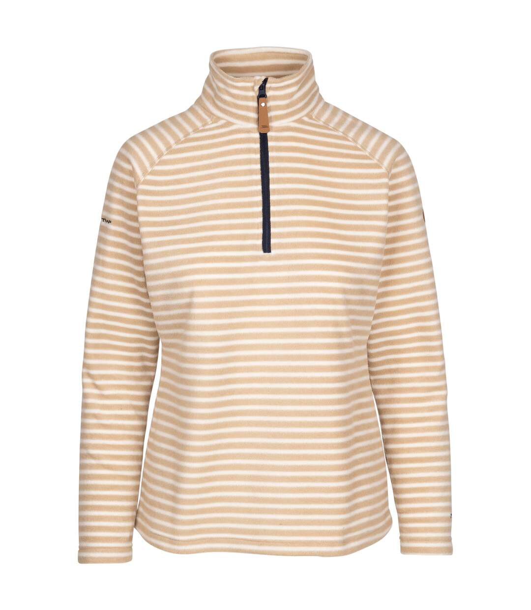 Womens/ladies silvana at100 fleece top soft stone Trespass-1