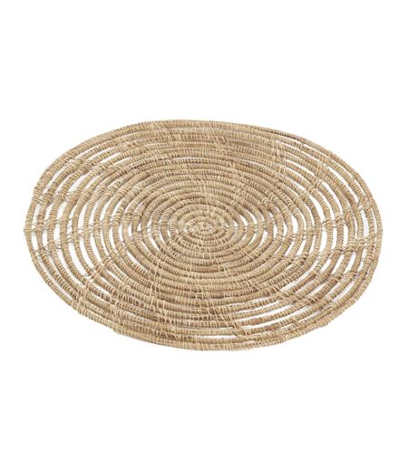 Sets de table ronds en palmier naturel (Lot de 6)