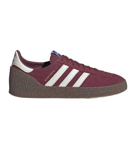 Baskets Basses En Toile Montreal 3 Bandes Homme Bordeaux Foncé Adidas