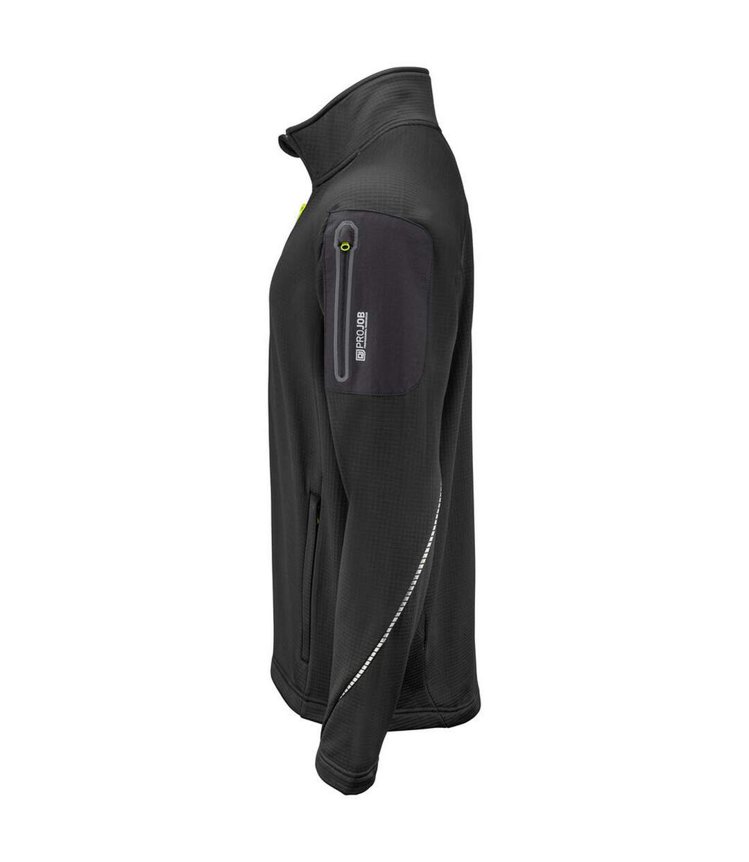 Mens Microfleece Jacket Black Projob-3