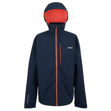 Veste imperméable birchdale homme bleu marine / orange sanguine Regatta