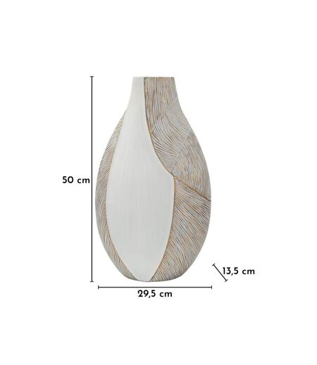 Vase Design Hochi 50cm Blanc