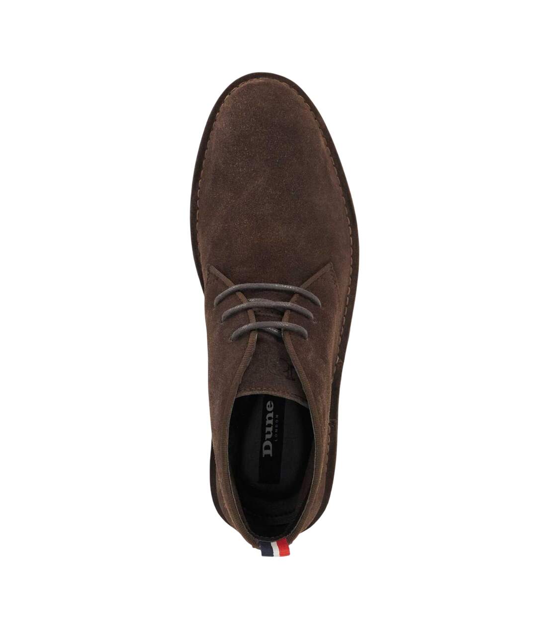 Mens Creed Leather Lace Up Chukka Boots Brown Dune London-4