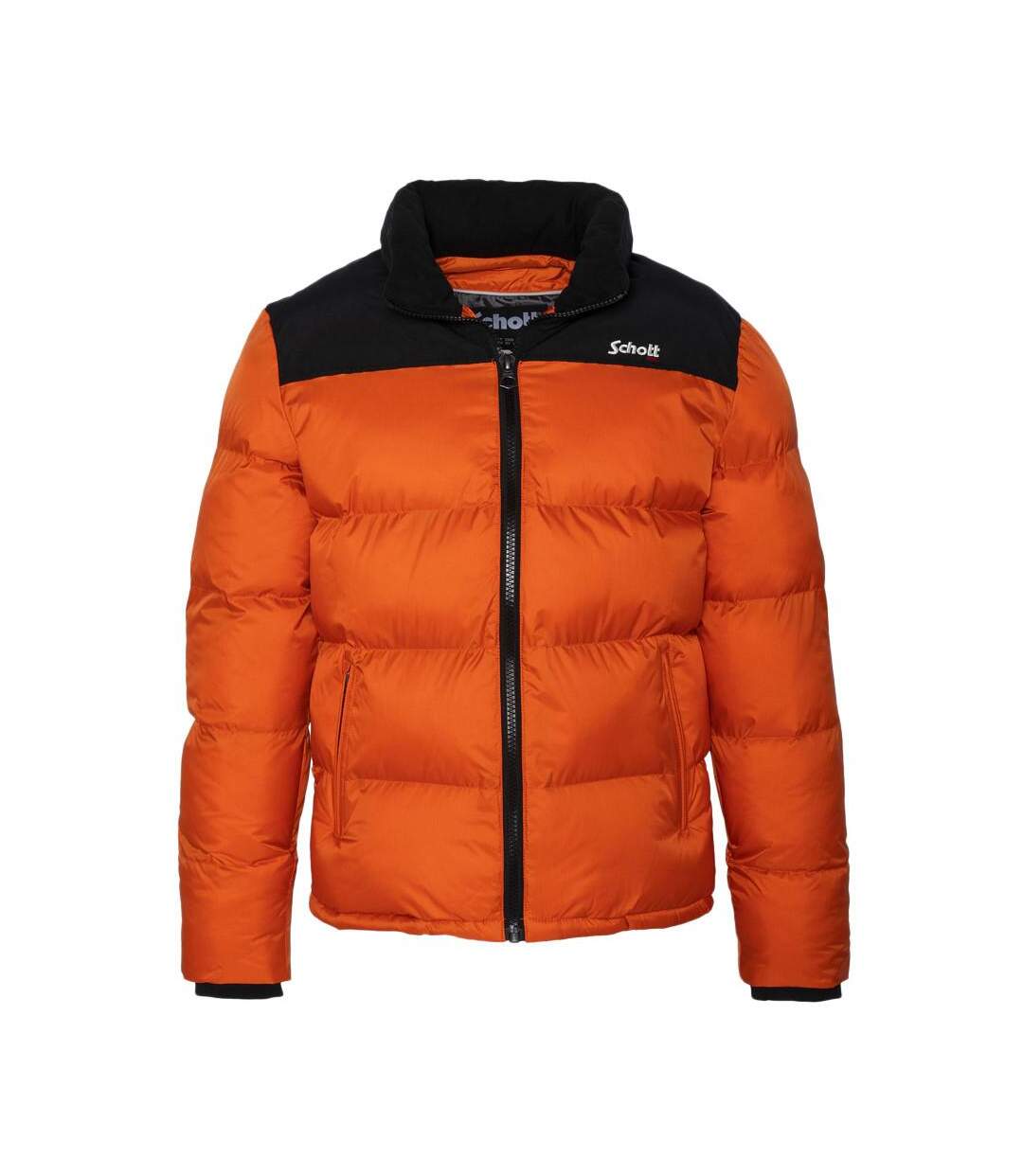 Doudoune orange homme schott utah-1