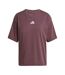 T-shirt Motif/style 3 Rayures Essentials Femme Rubis Adidas-2