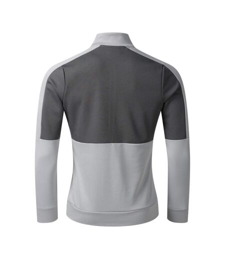 Mens Half Zip Sports Top Quiet Shade Grey Castle Rock Umbro