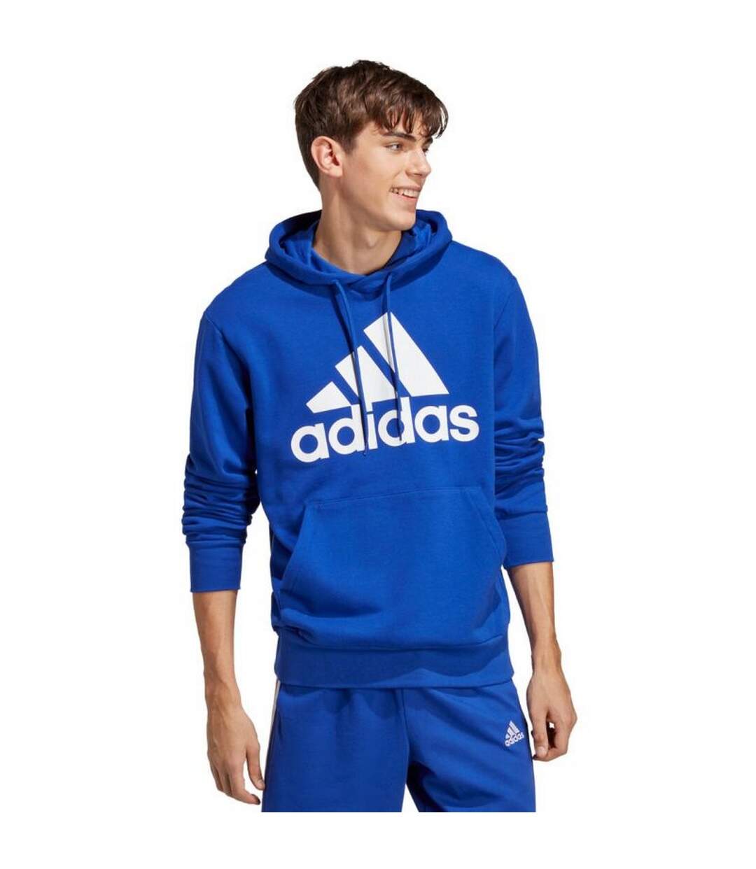 Sweat À Capuche Essentials Homme Bleu Bleu Roi Adidas-1