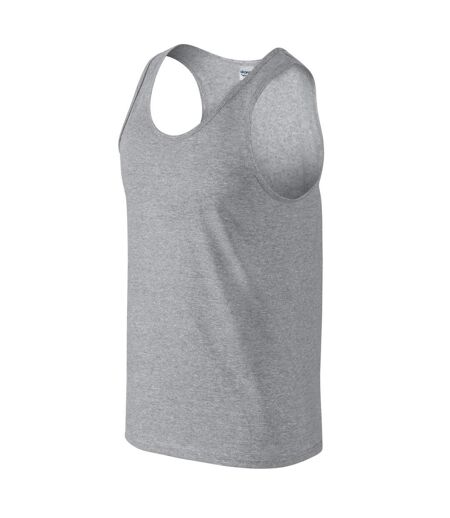 Mens softstyle tank top sports grey Gildan