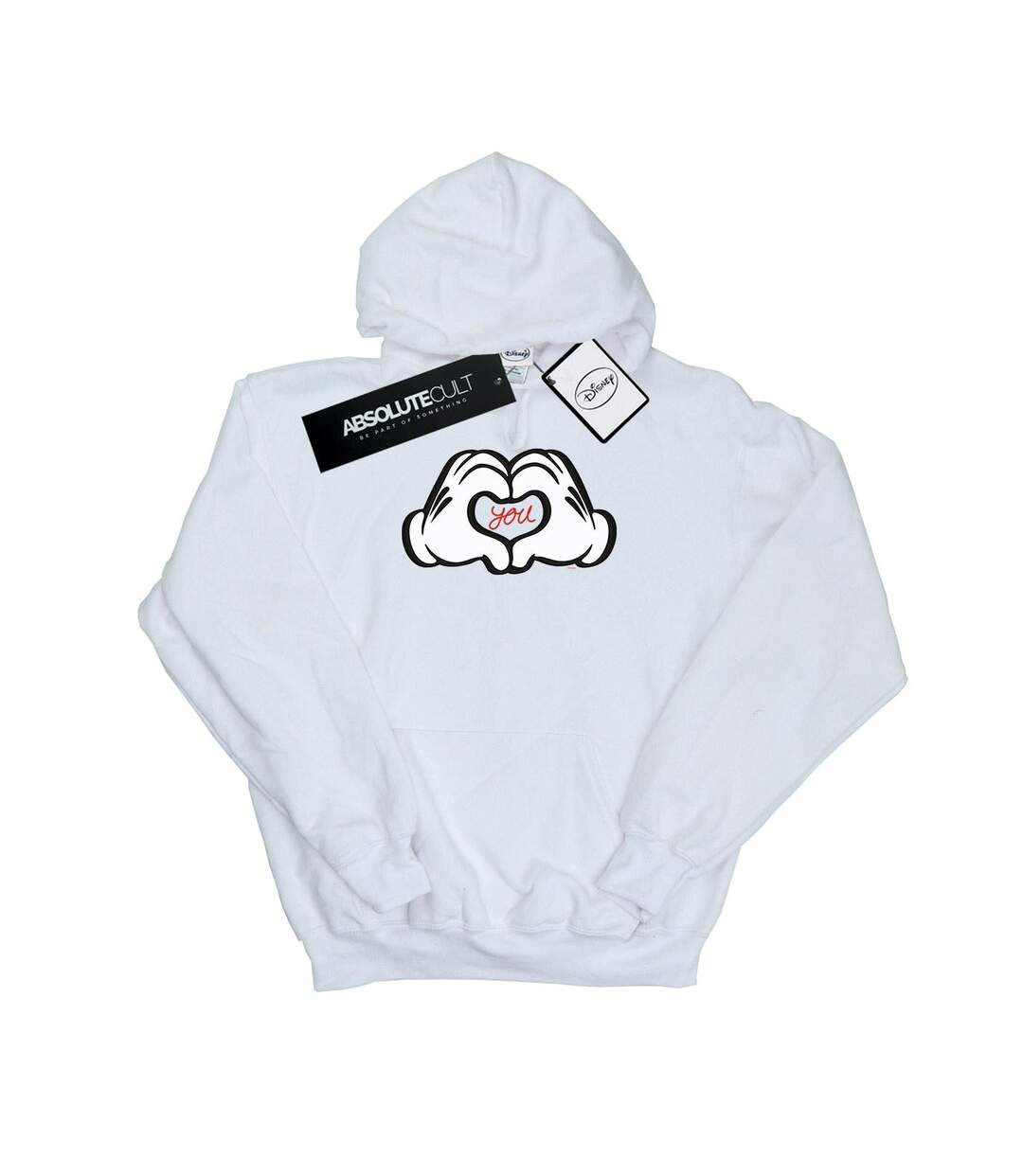Disney Sweat à capuche Femme/Madame Mickey Mouse Loves You (Blanc) - UTBI10921-1