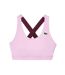 Womens/ladies Stretch Breathable Sport Bralette Pink Lacoste-1