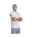 Polo Motif/style 3 Rayures Club Homme Blanc Noir Adidas-4