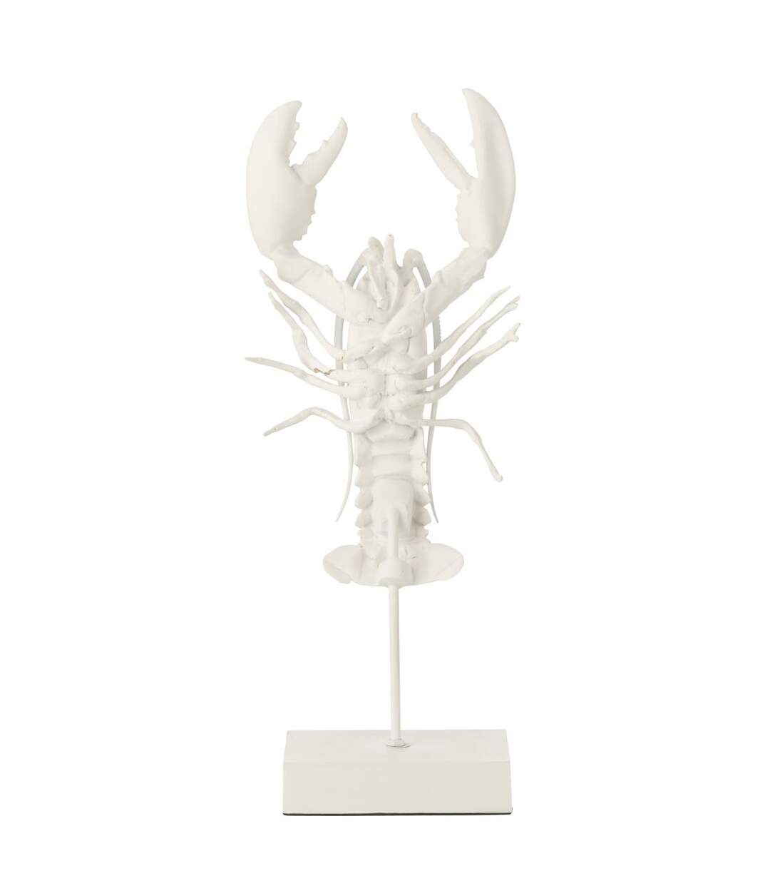 Statue Homard en Résine Amos 57cm Blanc-2
