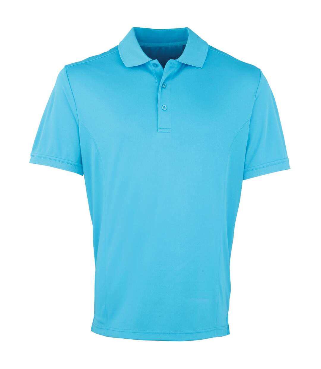 Premier Mens Coolchecker Pique Short Sleeve Polo T-Shirt (Turquoise)