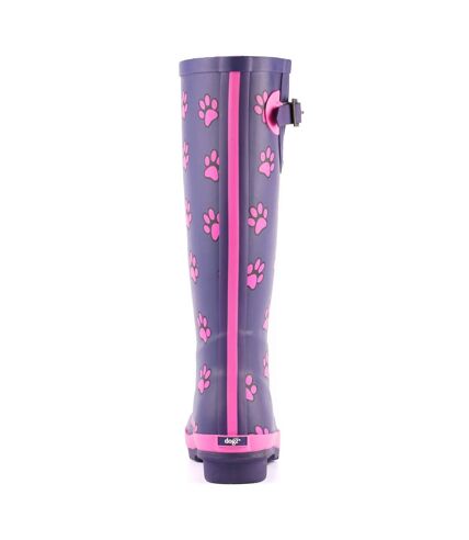 Bottes de pluie cookie femme bleu Lazy Dogz