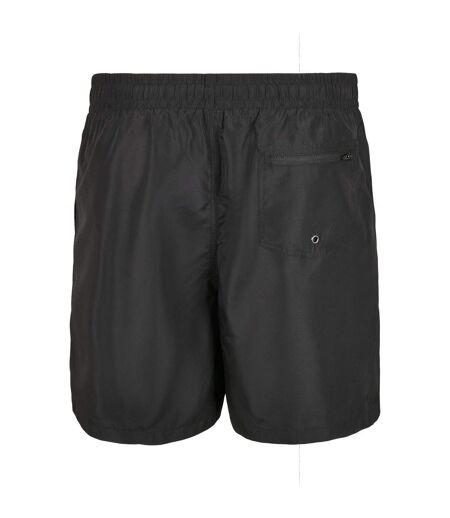 Build Your Brand Mens Recycled Swim Shorts (Black) - UTRW8008