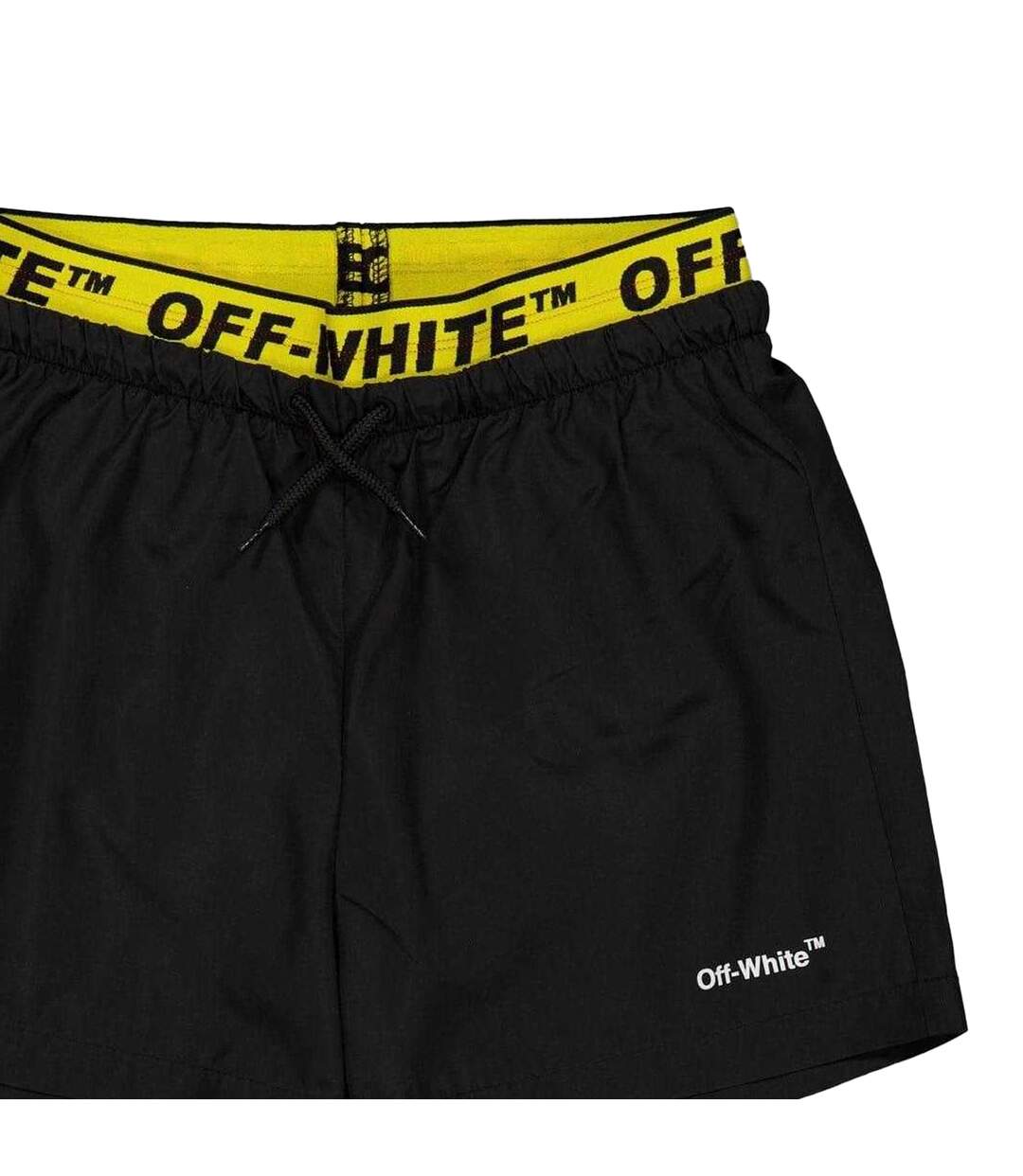 Short De Bain Homme Noir Off White-2