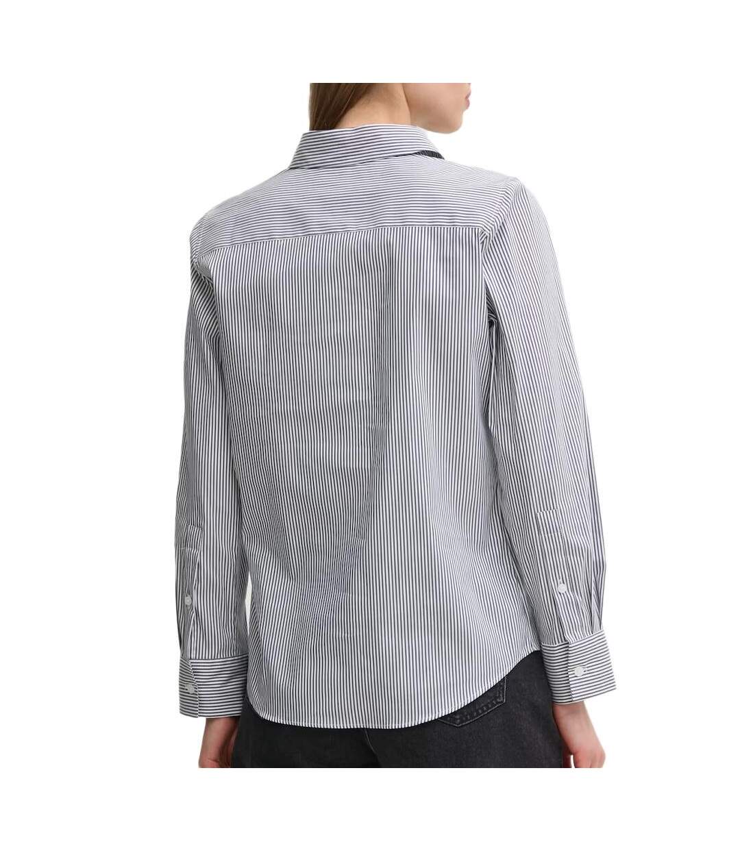 Chemise à rayures femme tommy hilfiger ess poplin regular s - 36-2