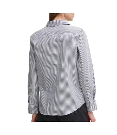 Chemise à rayures femme tommy hilfiger ess poplin regular s - 36