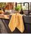 Lot de 2 torchons cuisine éponge SQUARES VICHY-2