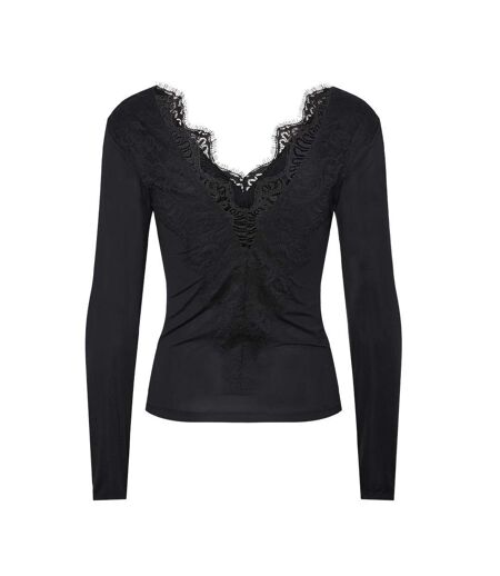 T-Shirt noir femme pieces pcilu