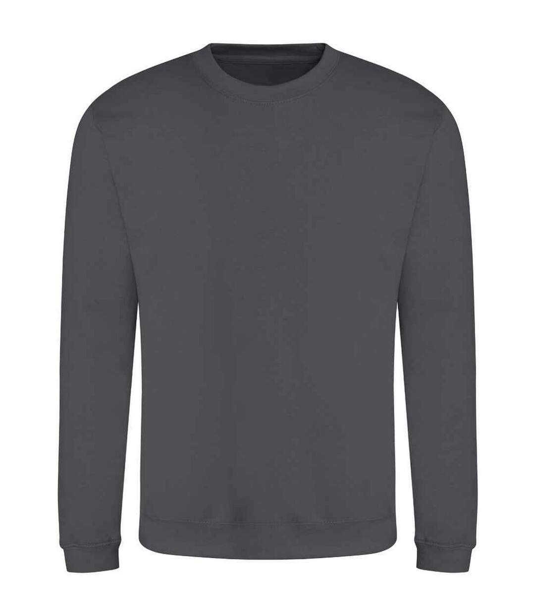 Unisex adult soft touch sweatshirt shark grey Awdis-1