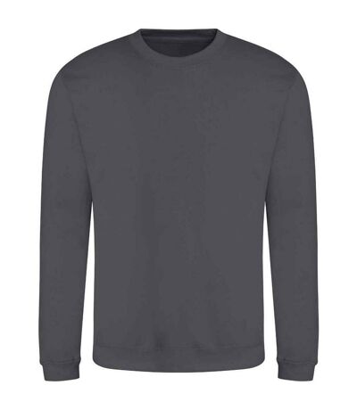 Unisex adult soft touch sweatshirt shark grey Awdis