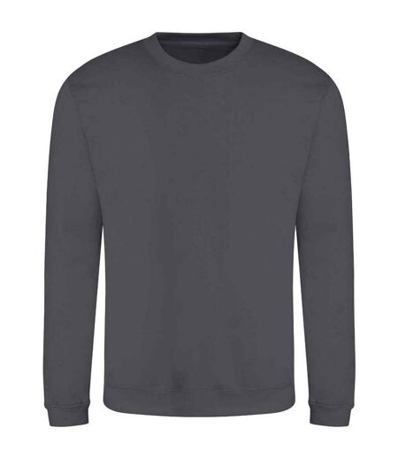 Unisex adult soft touch sweatshirt shark grey Awdis