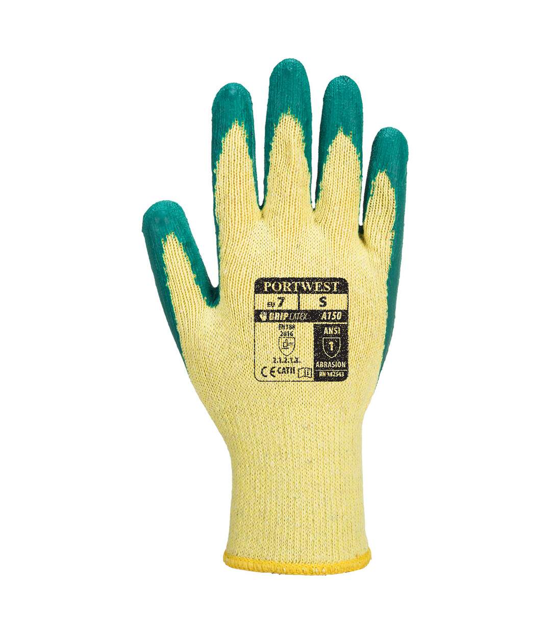 Unisex adult a150 classic grip gloves xl green Portwest-2