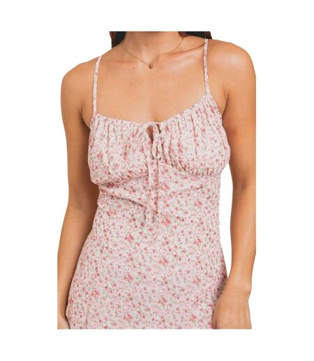 Womens/ladies Floral Spaghetti Strap Slip Dress Multicoloured Daisy Street