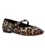 Ballerines Motif/style Imprimé Léopard Brissa Femme Beige Noir Steve Madden-1