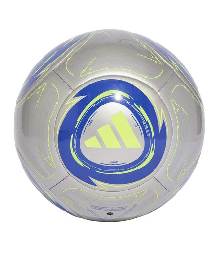 Ballon De Foot Motif/style Imprimé Messi Club Taille 5 Gris Argent Bleu Adidas