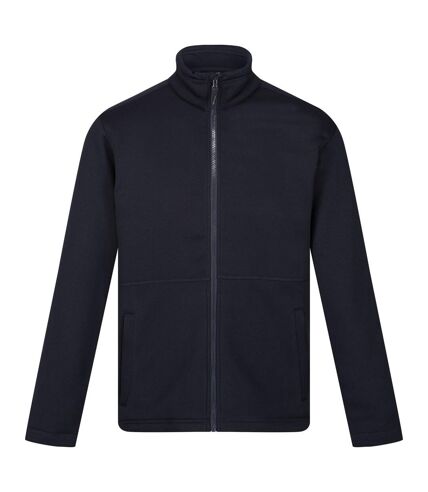 Regatta Mens Edley Diagonal Fleece Full Zip Fleece Jacket (Navy) - UTRG9490