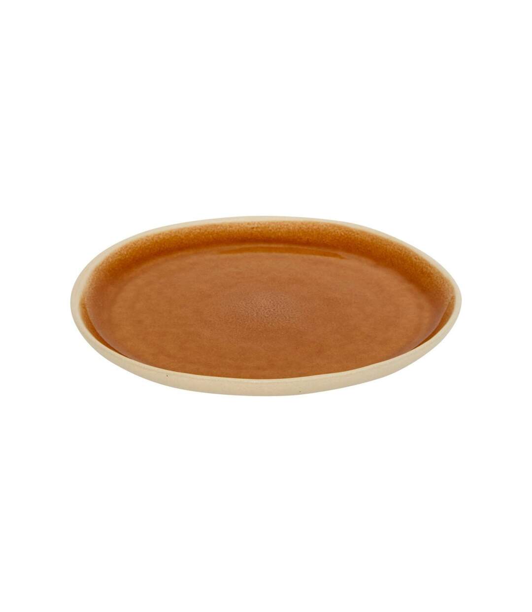 Lot de 6 Assiettes à Dessert en Faïence Wonja 21cm Ocre-2